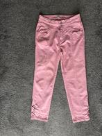 Dante 6 gave roze broek met toffe onderkant mt 42, Verzenden, Zo goed als nieuw, Maat 42/44 (L), Roze