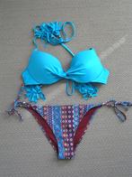 Fleurige bikini maat 34., Kleding | Dames, Badmode en Zwemkleding, H&M, Blauw, Nieuw, Ophalen of Verzenden