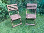Twee opklapbare stoelen Applaro van Ikea, Tuin en Terras, Ophalen of Verzenden, Zo goed als nieuw, Hout