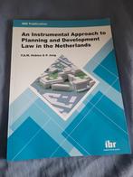 An Instrumental Approach to Planning and Development Law in, Ophalen of Verzenden, Zo goed als nieuw, WO, F.A.M. Hobma; P. Jong
