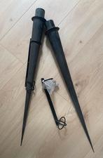 2 metalen fakkels, Tuin en Terras, Ophalen of Verzenden, Zo goed als nieuw