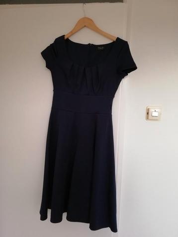 Jurk top vintage /vintage chic marine Blauw Maat XS/S/36  beschikbaar voor biedingen