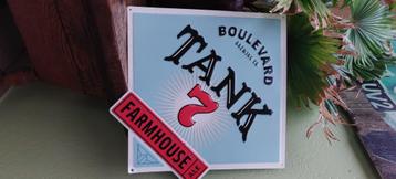 Origineel reclamebord Tank 7 bier beschikbaar voor biedingen