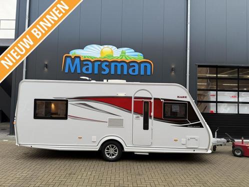 Kabe Estate 560 GLE Nieuw Binnen, Caravans en Kamperen, Caravans, tot en met 4, Rondzit, Kabe, 2 aparte bedden, Overige, 6 tot 7 meter