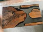 Epoxy boomstam salontafel, Ophalen, Gebruikt, 50 tot 100 cm, 100 tot 150 cm
