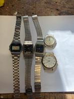 Vintage Horloges - Casio, Pulsar & Meer, Staal, Met bandje, Polshorloge, 1960 of later