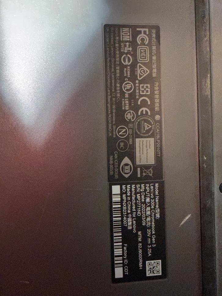 Lenovo 300e Chromebook Gen 3 - Gebruikt, Computers en Software, Chromebooks, Gebruikt, 11 inch, 4 GB of minder, 32 GB of minder