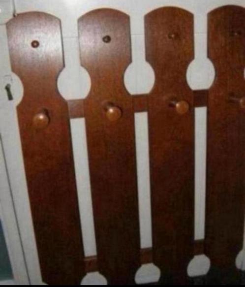 Grote Vintage Eiken Wand Kapstok / Wandkapstok, Huis en Inrichting, Woonaccessoires | Kapstokken, Zo goed als nieuw, Wandkapstok