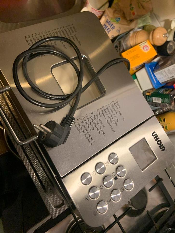 Unold Broodbakmachine - Glutenvrij!, Witgoed en Apparatuur, Broodbakmachines, Zo goed als nieuw, Met timer, 800 tot 1200 gram deeg