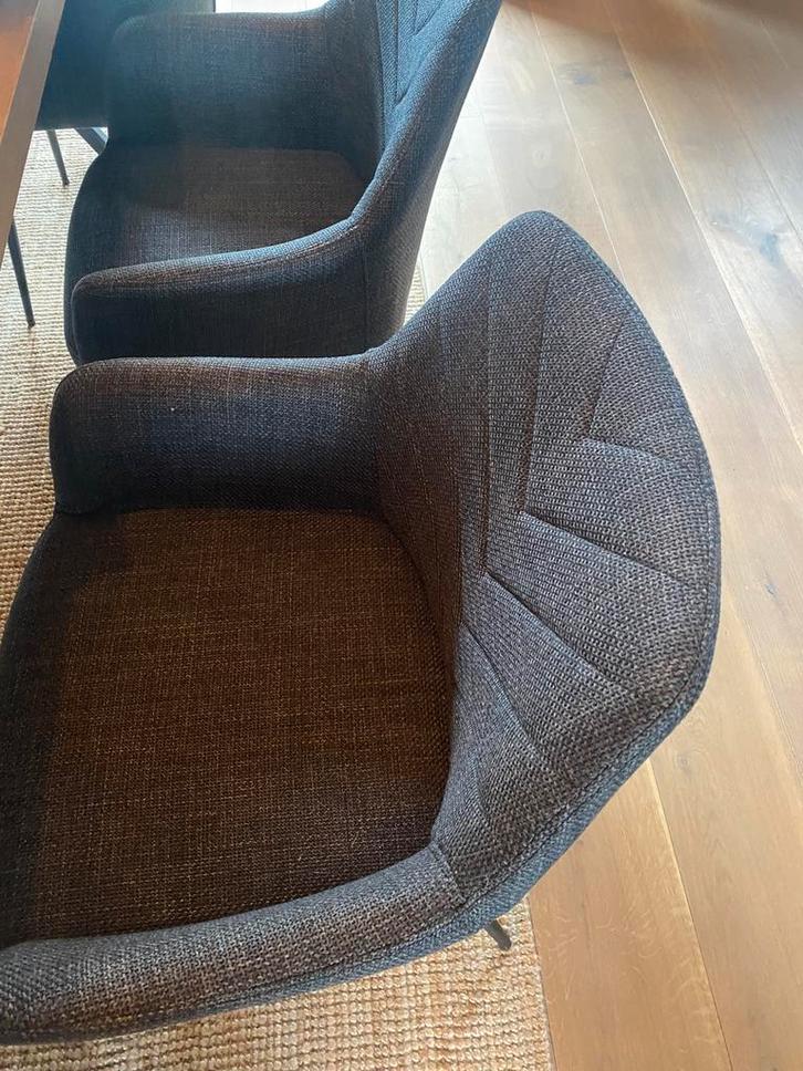 Z.g.a.n 1x Eetkamerstoel PURHUS grijs/zwart, Huis en Inrichting, Stoelen, Zo goed als nieuw, Eén, Metaal, Grijs, Ophalen