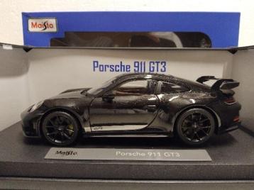 Porsche 911 GT3 coupe diamond black Maisto metal 1:18 KRD beschikbaar voor biedingen