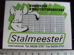 sticker Stalmeester international logo roosters varkens pigs, Verzenden, Zo goed als nieuw, Bedrijf of Vereniging