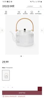 Sissy Boy Glazen Theepot met Filter, Ophalen, Zo goed als nieuw