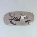 Frans Tuinstra Neercanne 1957 Tegel met abstracte bloemen, Ophalen of Verzenden