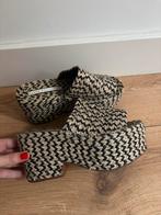 Zara gevlochten sleehak, hakken, plateau hakken, maat 37, Kleding | Dames, Schoenen, Zwart, Zo goed als nieuw, Sandalen of Muiltjes