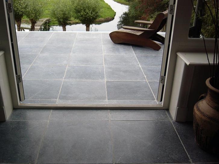 hardsteen tuin en terrastegels 60x60 cm verouderd € 59,95 m2, Tuin en Terras, Tegels en Klinkers, Nieuw, Terrastegels, Natuursteen