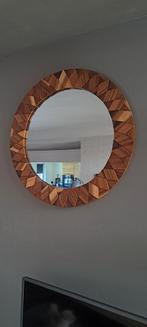 Prachtige grote spiegel houten lijst, Ophalen, Zo goed als nieuw, Rechthoekig, Minder dan 100 cm