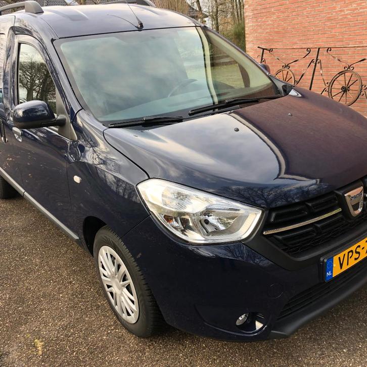 Dacia Dokker Van 1.5 dCi 90pk Stop & Start 2018 Blauw, Auto's, Bestelauto's, Bedrijf, ABS, Airbags, Airconditioning, Bluetooth