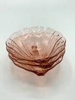 Set van 3 Art Deco rosaline roze schelpschaaltjes, Ophalen of Verzenden