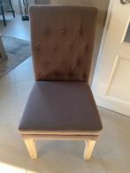 zgan 6 eetkamer stoelen hoogenboezem, Ophalen, Bruin, Zo goed als nieuw, Stof