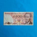 100 zloty Polen #036, Postzegels en Munten, Bankbiljetten | Europa | Niet-Eurobiljetten, Los biljet, Polen, Verzenden