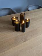 zwarte led kaarsen, Huis en Inrichting, Ophalen, Overige materialen, Zwart, Nieuw