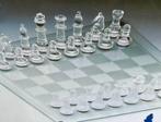 Prachtig schaakspel van glas, Hobby en Vrije tijd, Gezelschapsspellen | Bordspellen, Nieuw, Ophalen of Verzenden