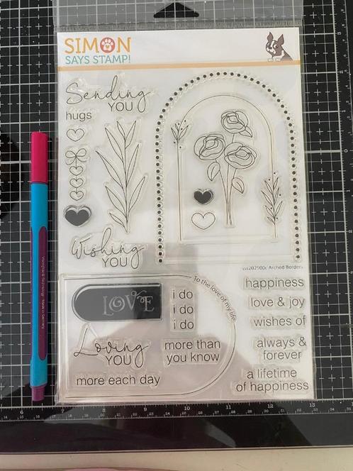 SSS Arched Borders stempelset, Hobby en Vrije tijd, Stempelen, Nieuw, Clearstamp, Ophalen of Verzenden
