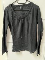 Only nette longsleeve shirt zwart M met veter in hals medium, Kleding | Dames, Gedragen, Maat 38/40 (M), Ophalen of Verzenden