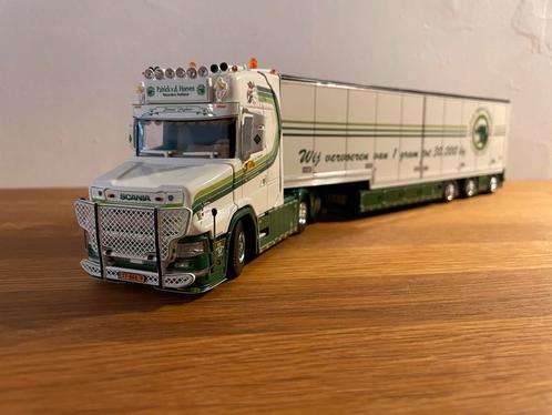 WSI Scania Vlastuin T 6x2 trekker Patrick v/d Hoeven 1:50, Hobby en Vrije tijd, Modelauto's | 1:50, Nieuw, Bus of Vrachtwagen
