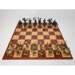 # Vintage Ashanti Tribal Art schaakset. Handgemaakt brons, Ophalen of Verzenden