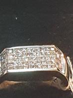 Nieuwe witgouden ring 14 kr met 2,30 crt briljanten, Wit, Nieuw, Ophalen of Verzenden, 17 tot 18