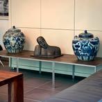 Twee Chinese Gemberpotten XXL., Ophalen, Overige kleuren, Aardewerk of Porselein, Zo goed als nieuw