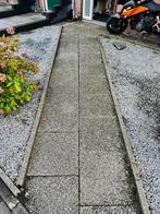 Tuintegels incl opsluitbanden - Terrastegels pad GRATIS, Tuin en Terras, Tegels en Klinkers, Gebruikt, Ophalen of Verzenden, 10 m² of meer