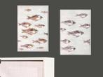 Schilderij vissen canvas set nieuwe nig in doos, Ophalen, Zo goed als nieuw, Hout, 75 cm of meer
