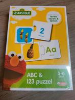 Nieuw! Sesamstraat ABC en 123 puzzel, Nieuw, Puzzelen, Ophalen of Verzenden