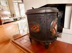 Antieke Deville & Cie Gietijzeren Kachel, Ophalen, Gebruikt, Hout, Houtkachel