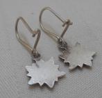 Zilveren vintage oorbellen edelweiss nr.1496, Hangers, Verzenden, Zo goed als nieuw, Zilver
