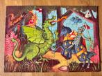 Djeco ridder puzzel – 36 stukjes, Ophalen of Verzenden, 10 tot 50 stukjes, Gebruikt, 4 tot 6 jaar