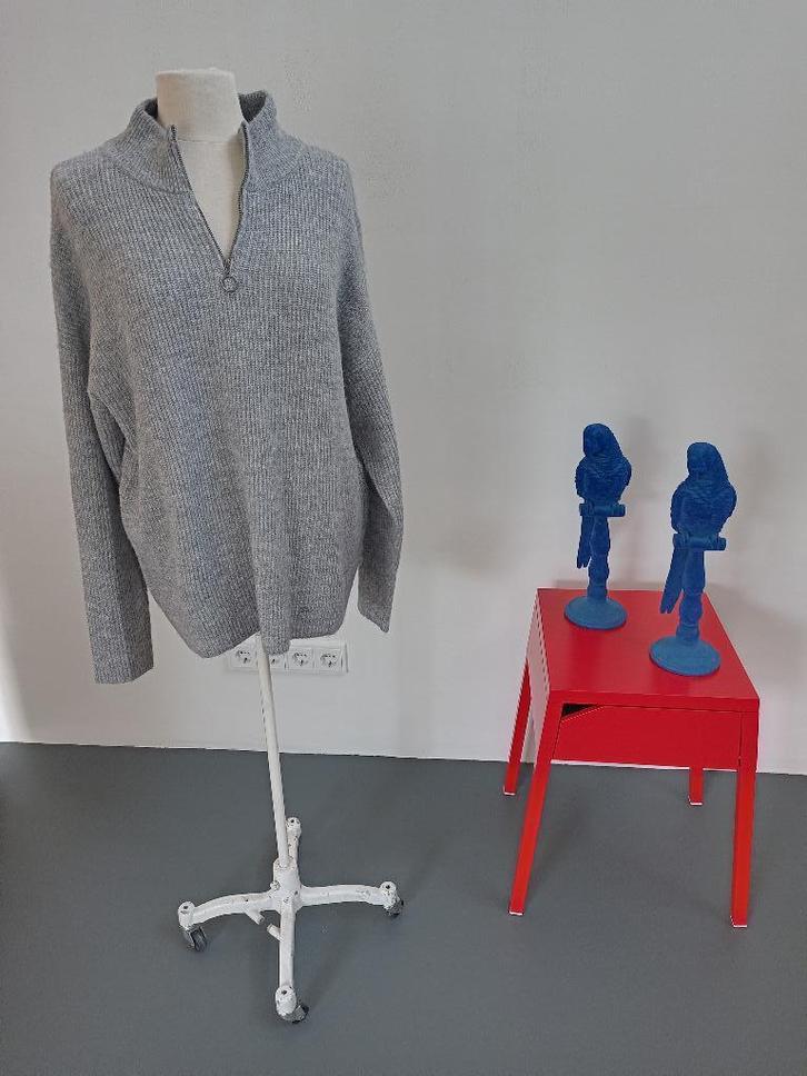 Prachtige trui van manguun, mt xxl, nieuw, Kleding | Dames, Truien en Vesten, Nieuw, Maat 46/48 (XL) of groter, Grijs, Ophalen of Verzenden