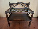 Vintage manou rotan kastje met glas plaat, Ophalen of Verzenden, Huis en Inrichting