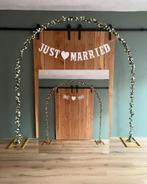 Te huur Backdrop bruiloft met accesoires, Ophalen, Zo goed als nieuw, Geboorte of Huwelijk