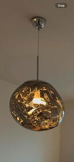 Melt hanglamp in zilver (Tom Dixon stijl) – design replica, Huis en Inrichting, Lampen | Hanglampen, Ophalen, Kunststof, Design
