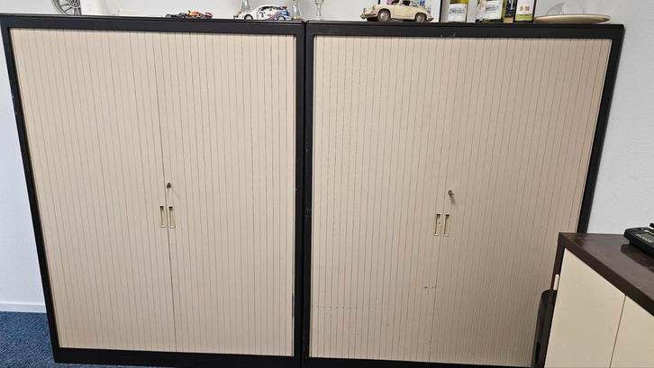 2 Kasten voor Ordners - Schuifdeuren - 125x165x45cm, Huis en Inrichting, Kasten | Kledingkasten, Gebruikt, 150 tot 200 cm, 100 tot 150 cm