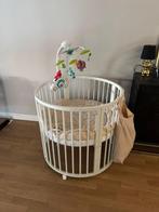 Witte ronde box, Kinderen en Baby's, Boxen, Ophalen of Verzenden, Zo goed als nieuw, Rond, Boxkleed