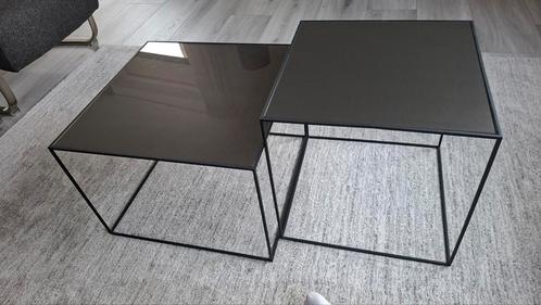 2 mooie salon of bijzet tafels, Huis en Inrichting, Tafels | Bijzettafels, Zo goed als nieuw, Minder dan 45 cm, Minder dan 55 cm