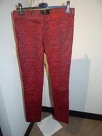 Goosecraft zachte leren broek rood snake print motief M