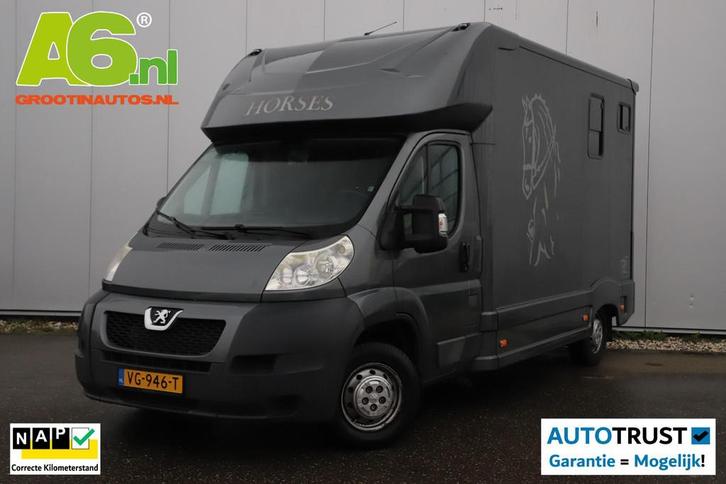 Peugeot Boxer 335 2.2 HDI L4 Paardenwagen 131PK B Rijbewijs, Auto's, Bestelauto's, Bedrijf, Te koop, ABS, Achteruitrijcamera, Airconditioning