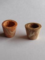 gemarmerd geglazuurd rond bloempotje hoogte 1,7 cm Fennicole, Ophalen, Nieuw, Gebruiksvoorwerp