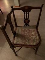 Oud hoekstoeltje mahonie, art nouveau stijl, Antiek en Kunst, Antiek | Meubels | Kasten, Ophalen